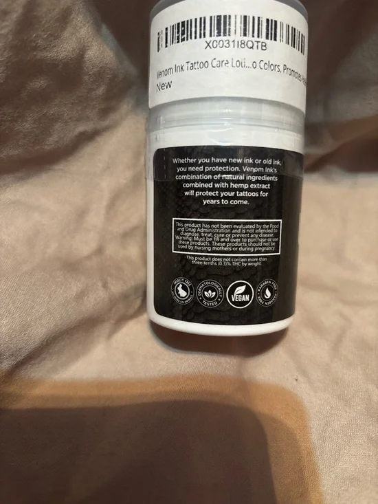 NWT Venom Ink Amber Scent Hemp Extract Lock & Protect Ink Cream - Hard to Find - Picture 3 of 5